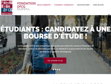 Tablet Screenshot of fondationdfcg.org